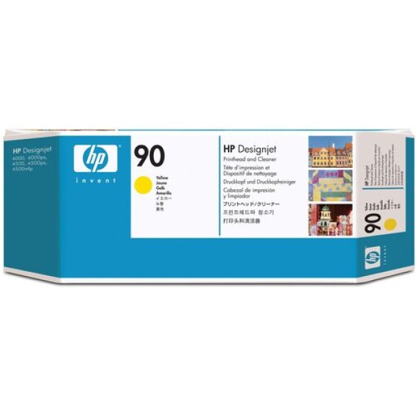 HP C5057A (90) Orjinal Sarı Kafa Kartuşu + Temizleyicisi - DesignJet 4000